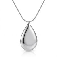 Foto do produto COLAR MAXI GOTA BANHADO EM PRATA 925
