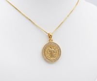 Foto do produto COLAR MEDALHA SÃO BENTO BANHADO EM OURO 18K