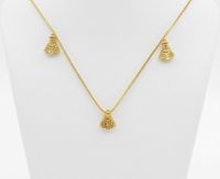 Foto do produto CONJUNTO BRINCO + COLAR NOSSA SENHORA APARECIDA - BANHADO EM OURO 18K
