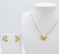 Foto do produto CONJUNTO MEIA FLOR BANHADO EM OURO 18K