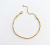 Foto do produto PULSEIRA CORDÃO BAIANO 2MM BANHADO EM OURO 18K
