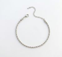 Foto do produto PULSEIRA CORDÃO BAIANO 2MM BANHADO EM PRATA 925