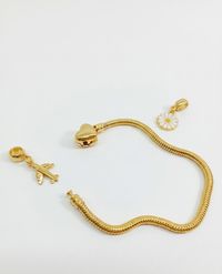 Foto do produto PULSEIRA DE BERLOQUE 15CM BANHADO EM OURO 18K