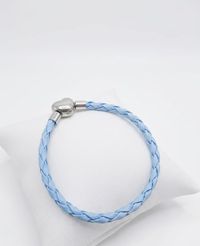 Foto do produto PULSEIRA DE BERLOQUE EM COURINO COM UM BERLOQUE - AZUL