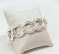 Foto do produto PULSEIRA MAXI ELOS DUPLOS BANHADO EM PRATA 925