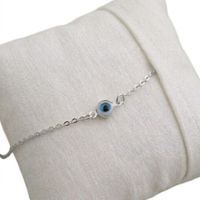Foto do produto PULSEIRA OLHO GREGO BANHADO EM PRATA 925