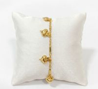 Foto do produto PULSEIRA PENDURICALHO CORAÇÃO BANHADO A OURO 18K