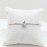 Foto do produto PULSEIRA PONTO DE LUZ GOTA BANHADO EM PRATA 925