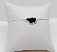 Foto do produto PULSEIRA REGULÁVEL ORGÂNICA BLACK BANHADO EM PRATA 925