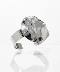 Foto do produto BRACELETE MATELADO CHAPA REDONDA BANHADO EM PRATA 925