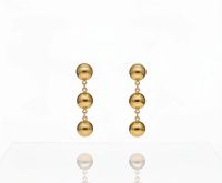 Foto do produto BRINCO CASCATA DE BOLINHAS - BANHADO EM OURO 18K