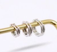 Foto do produto BRINCO TRIO ARGOLINHA BASIC BANHADO EM PRATA 925