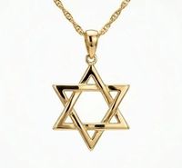 Foto do produto COLAR ESTRELA DE DAVI BANHADO EM OURO 18K