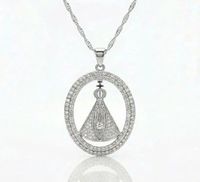 Foto do produto COLAR NOSSA SENHORA APARECIDA - BANHADO A PRATA 925