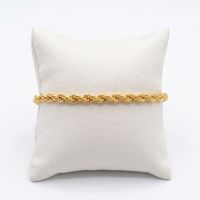Foto do produto PULSEIRA CORDÃO BAIANO 4MM BANHADO EM OURO 18K