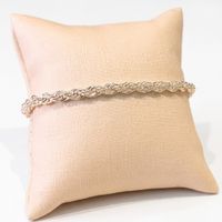 Foto do produto PULSEIRA CORDÃO BAIANO 4MM BANHADO EM PRATA 925