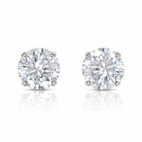 Foto do produto BRINCO ZIRCÔNIA G CRISTAL BANHADO PRATA 925