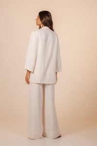 Blazer Alfaiataria Oversized Linho Irene Off White 