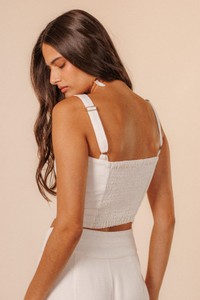 Cropped Linho Belina Off White