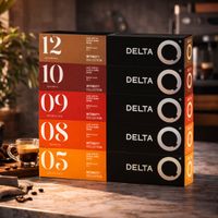 Foto do produto Delta Q 50 Cápsulas Variadas – Café Expresso Cremoso – Uso Exclusivo em Cafeteiras Delta Q