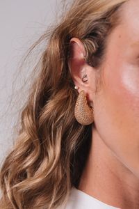 Foto do produto Brinco Gota Strass  