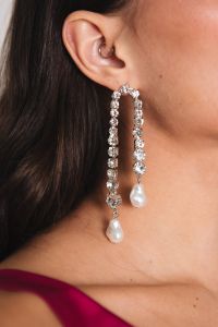 Foto do produto Brinco Longo Strass