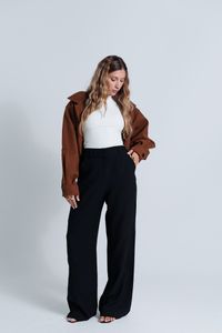 Foto do produto Calça Pantalona Iza Preta