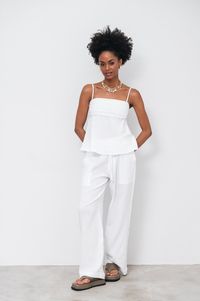Foto do produto Calça Valentina Branca