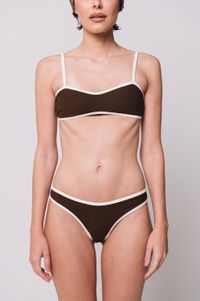 Foto do produto Conjunto de Biquíni Bicolor Marrom