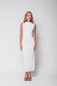 Foto do produto Vestido Midi de Tule Branco 