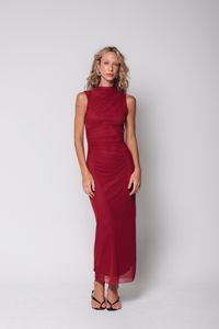 Foto do produto Vestido Midi de Tule Vermelho
