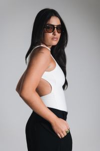 Foto do produto Body Costas Abertas Off White