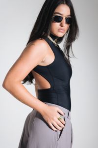 Foto do produto Body Costas Abertas Preto