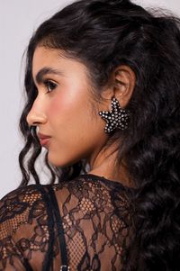 Foto do produto Brinco Estrela Strass