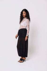 Foto do produto Body Manga Longa Renda Off White