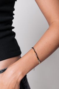 Foto do produto Pulseira Canudilho Prata e Dourada