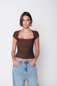 Foto do produto Blusa Mia Marrom