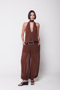 Foto do produto Calça Aladim Marrom