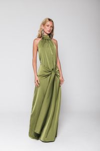 Foto do produto Vestido de Cetim Frente Única Amarração