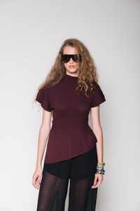 Foto do produto Blusa de Tricot Joy Beringela 