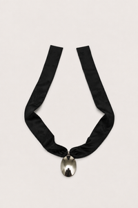 Foto do produto Choker Medalha Oval Prata