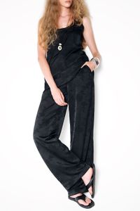 Foto do produto Conjunto de Cetim Jacquard  Preto
