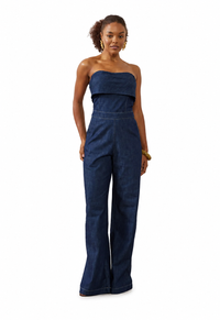 Foto do produto MACACÃO JEANS WIDE LEG DZ8057