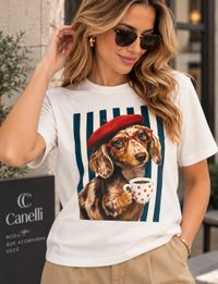 Foto do produto TSHIRT CANELLI DOG BONJOUR 