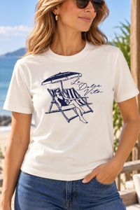Foto do produto TSHIRT CANELLI LA  DOCE VITA