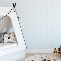 Foto do produto Papel de Parede Xadrez Azul Bebê