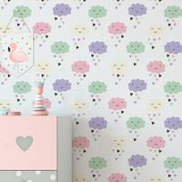 Foto do produto Papel de Parede Infantil Chuva de Bençãos