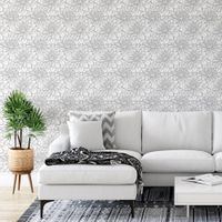 Foto do produto Papel de Parede Floral Branco