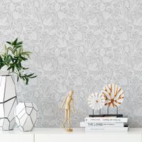 Foto do produto Papel de Parede Padrão Arabesco Floral