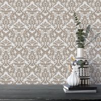 Foto do produto Papel de Parede Padrão Arabesco Ornamental 